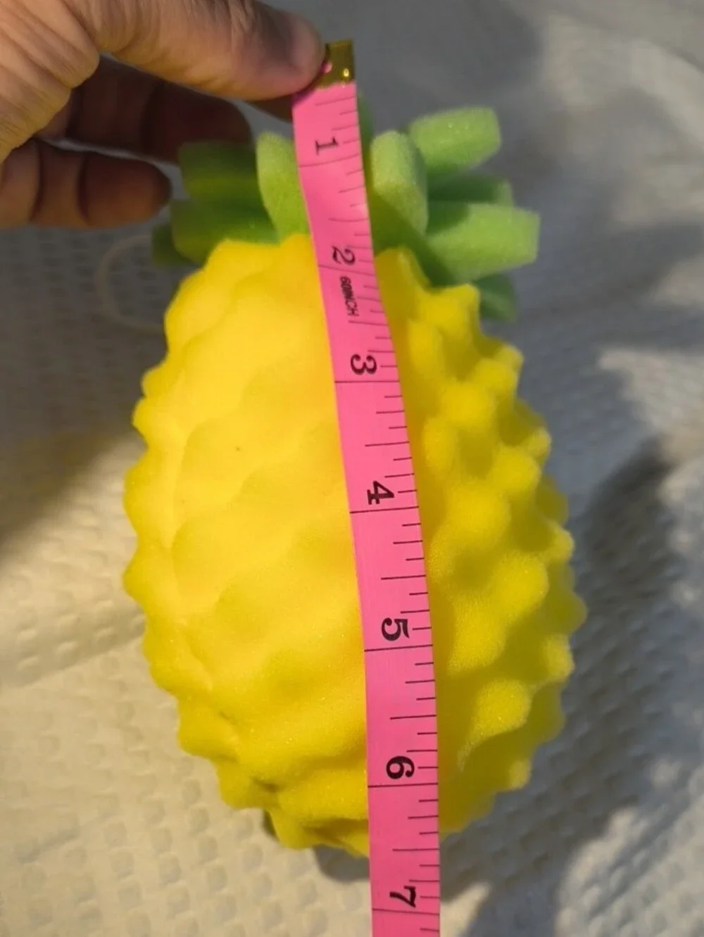 Pineapple Foam Bath Sponge - Yellow & Green